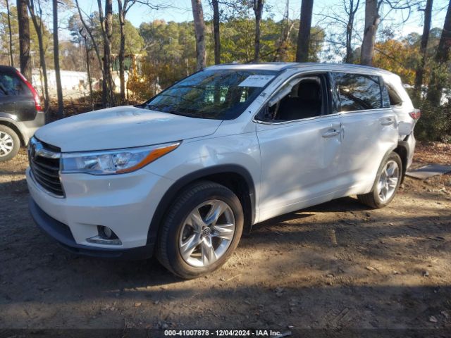 5TDDKRFH5GS298372 Toyota Highlander Limited Platinum V6