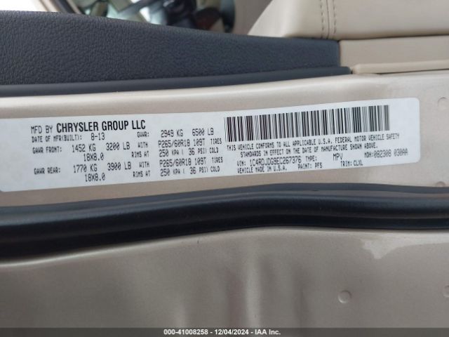 2014 DODGE DURANGO 1C4RDJDG9EC267376 Photo 8