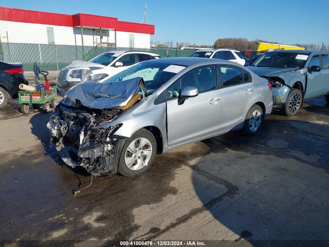 41008476 :رقم المزاد ، 2HGFB2F56DH593367 vin ، 2013 Honda Civic Lx مزاد بيع