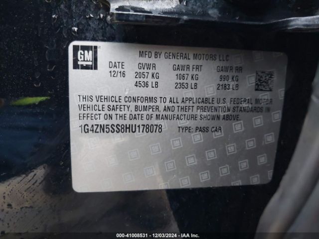 1G4ZN5SS8HU178078 Buick Lacrosse Preferred