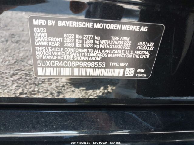 5UXCR4C06P9R98553 BMW X5 Sdrive40i
