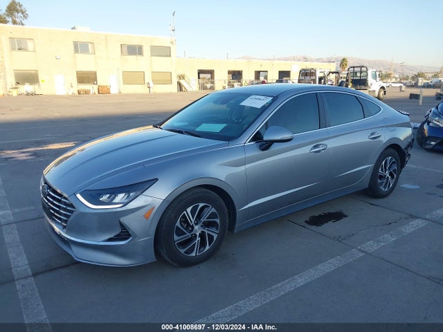 Hyundai Sonata Blue 2021 KMHL24JJ2MA035530 Image 2