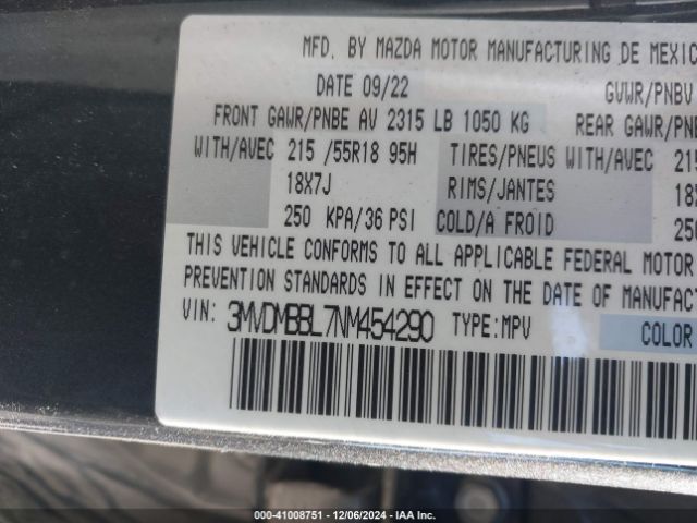 3MVDMBBL7NM454290 Mazda Cx-30 Select