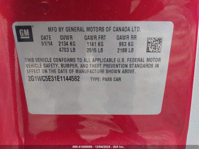 2G1WC5E31E1144582 Chevrolet Impala Limited Ltz