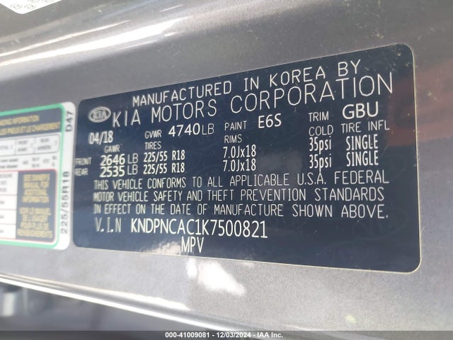 KIA Sportage Ex 2019 KNDPNCAC1K7500821 Image 9