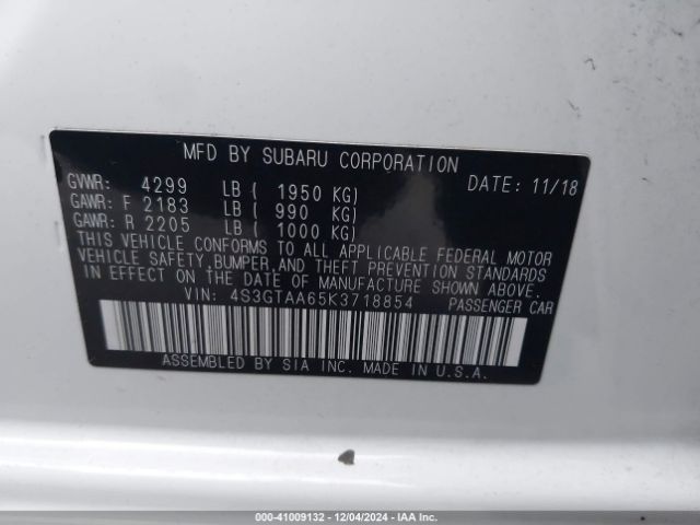4S3GTAA65K3718854 Subaru Impreza 2.0i