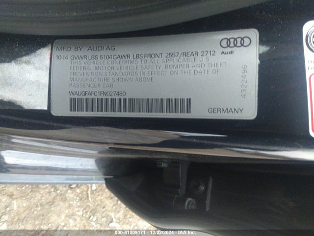 Audi A6 2.0t Premium 2015 WAUGFAFC1FN027480 Image 9