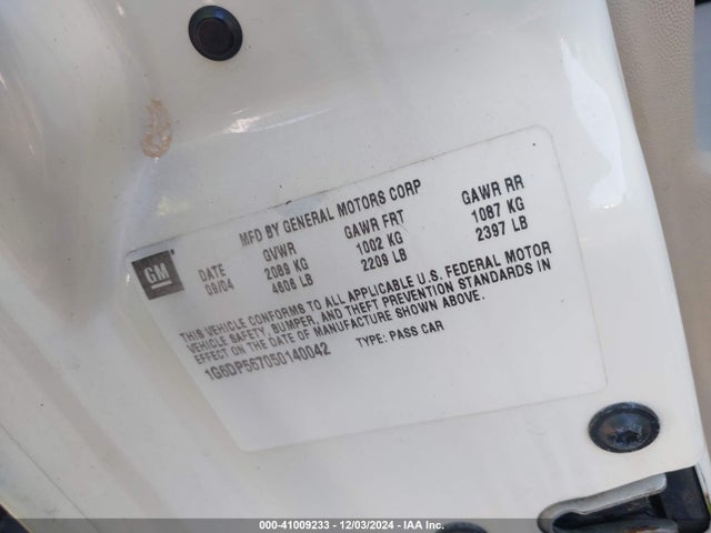 2005 CADILLAC CTS 1G6DP567050140042 Photo 8