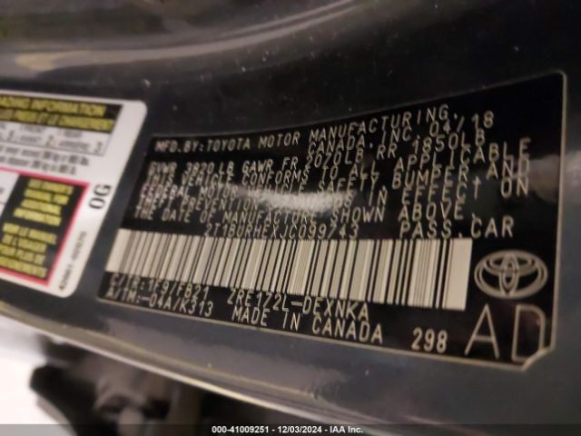 2T1BURHEXJC099743 Toyota COROLLA LE