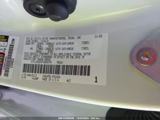 5TFLA5DBXPX068374 Toyota Tundra Sr5