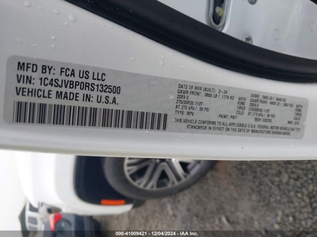 1C4SJVBP0RS132500 Jeep Wagoneer Series Ii 4x4