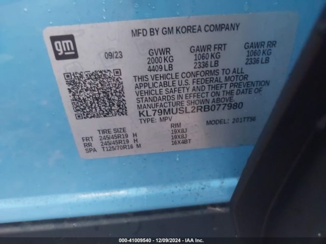KL79MUSL2RB077980 Chevrolet Trailblazer Awd Rs