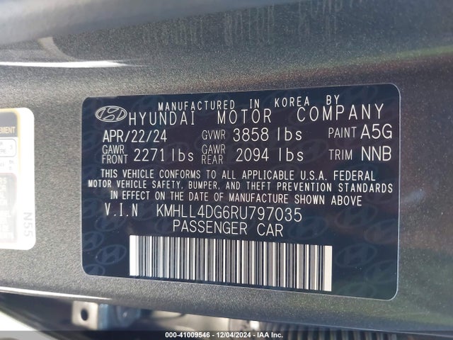 Hyundai ELANTRA SE 2024 KMHLL4DG6RU797035 Image 9