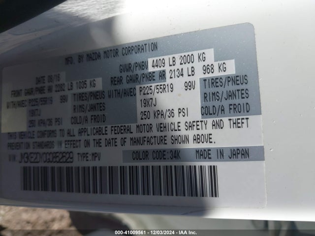 Mazda Cx-5 Grand Touring 2016 JM3KE2DY0G0852629 Image 9