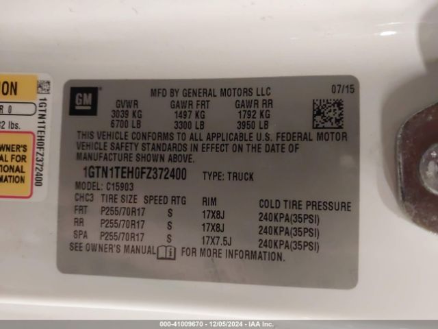 1GTN1TEH0FZ372400 GMC SIERRA 1500