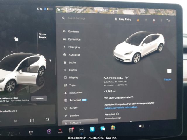 7SAYGDEE5PA097475 Tesla Model Y Awd/long Range Dual Motor All-wheel Drive