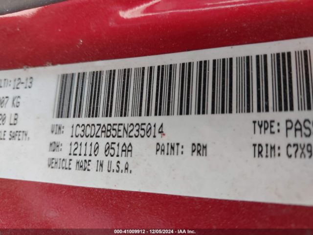 1C3CDZAB5EN235014 Dodge AVENGER SE