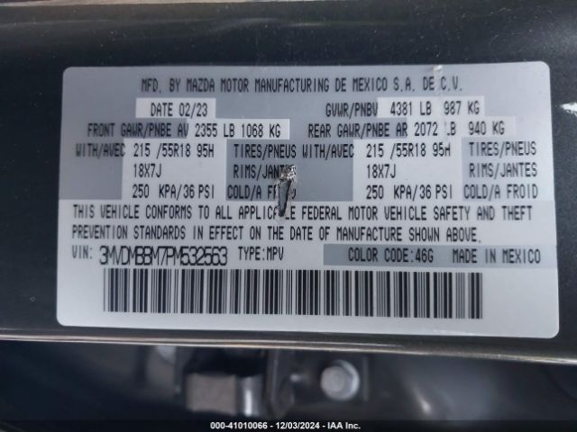 3MVDMBBM7PM532563 Mazda Cx-30 2.5 S Select