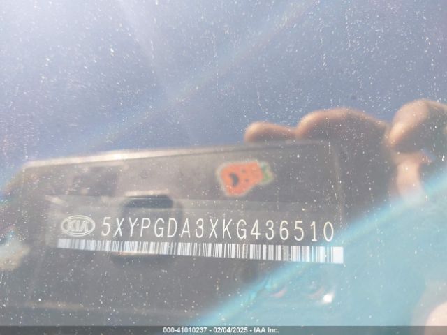 5XYPGDA3XKG436510 KIA Sorento 2.4l Lx