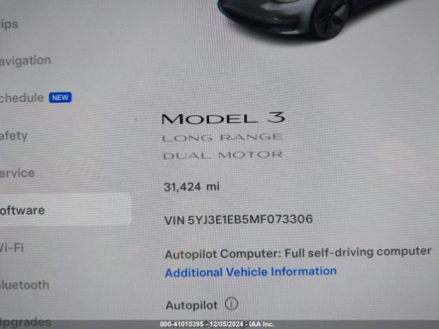 2021 TESLA MODEL 3 5YJ3E1EB5MF073306 Photo 6