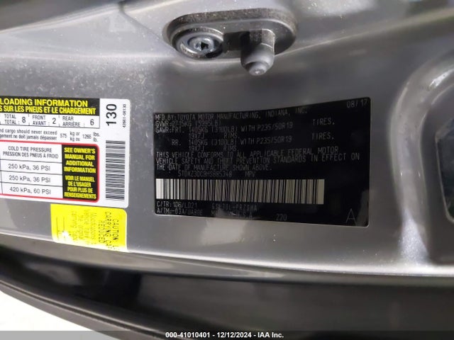 5TDXZ3DC9HS885348 Toyota SIENNA SE