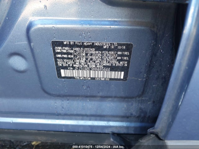 Subaru Forester 2.5i 2017 JF2SJABC9HH485644 Image 9