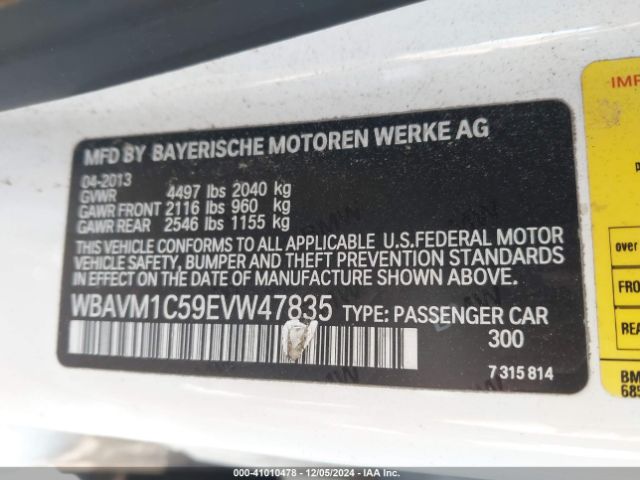 WBAVM1C59EVW47835 BMW X1 Sdrive28i