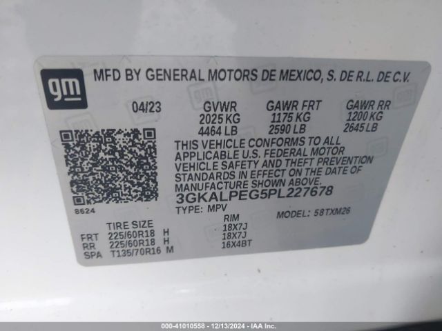 3GKALPEG5PL227678 GMC Terrain Fwd Slt