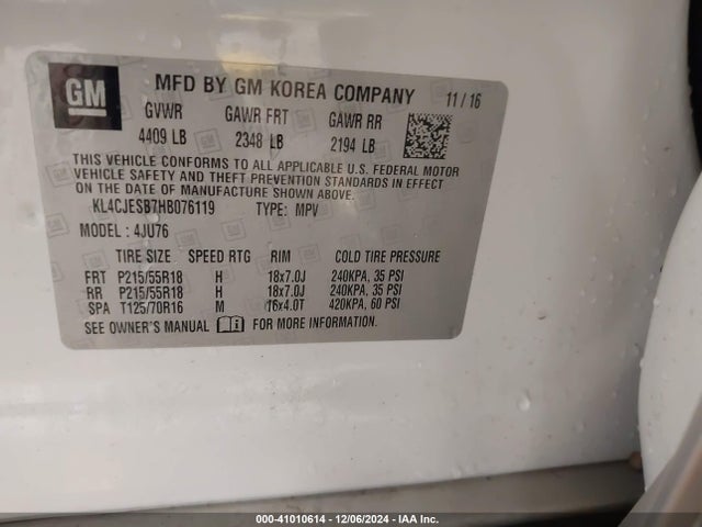 Buick Encore Preferred 2017 KL4CJESB7HB076119 Image 9