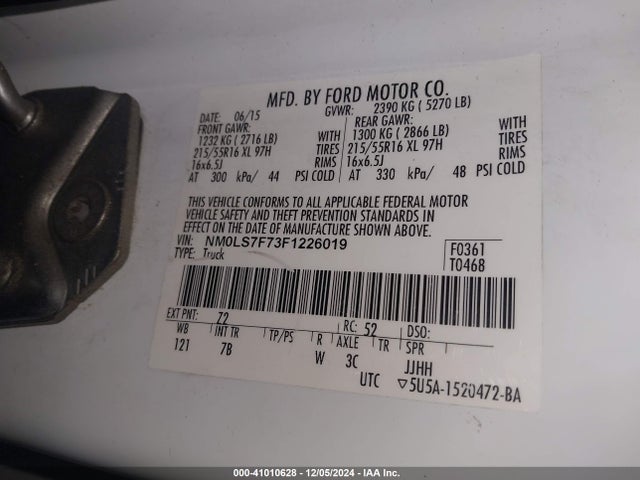 Ford Transit Connect Xlt 2015 NM0LS7F73F1226019 Image 9