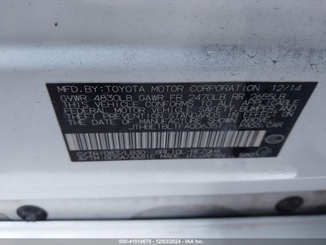 JTHBE1BL1FA006351 Lexus GS 350