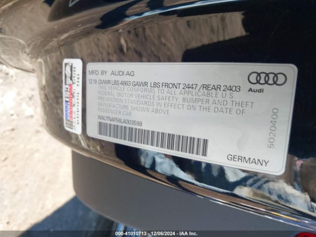 2020 AUDI A5 COUPE WAUTNAF56LA003598 Photo 8