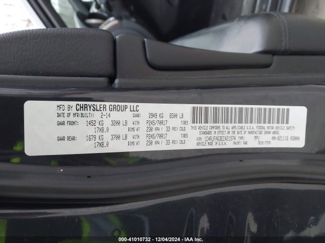 Jeep Grand Cherokee Laredo 2014 1C4RJFAG3EC421574 Image 9