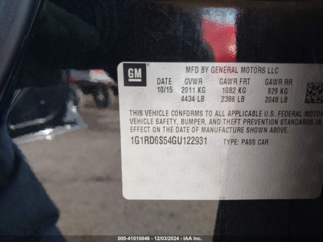 1G1RD6S54GU122931 Chevrolet Volt Premier