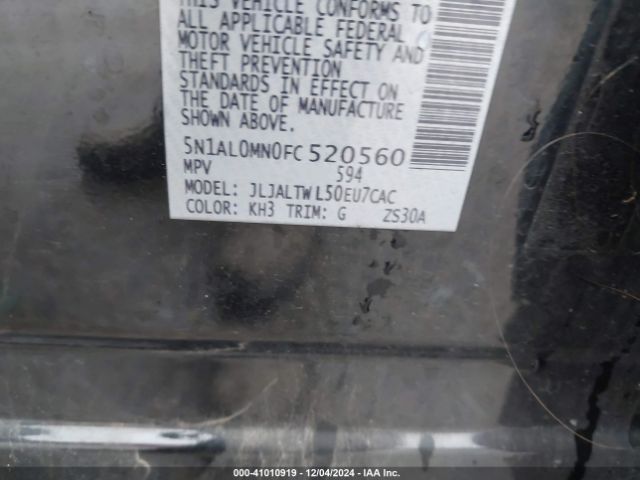 5N1AL0MN0FC520560 Infiniti QX60