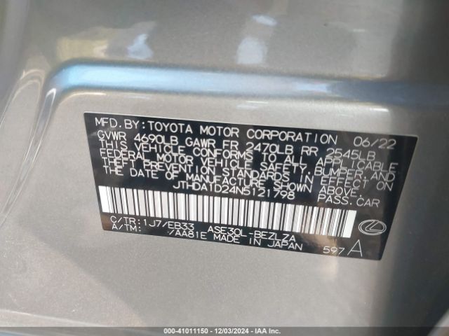 JTHDA1D24N5121798 Lexus IS 300