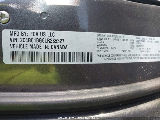 2C4RC1BG6LR285327 Chrysler Pacifica Touring L