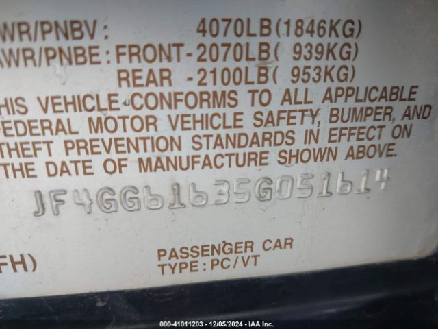 2005 SAAB 9-2X JF4GG61635G051614 Photo 8