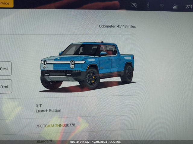 Rivian R1t Launch Edition 2022 7FCTGAAL3NN000778 Image 16