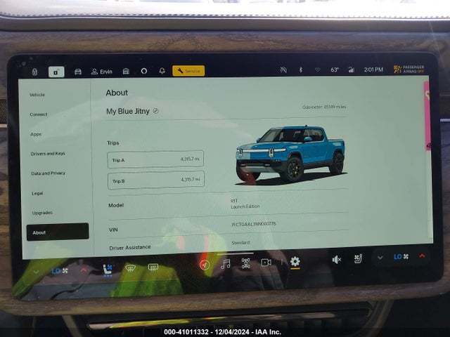 Rivian R1t Launch Edition 2022 7FCTGAAL3NN000778 Image 18