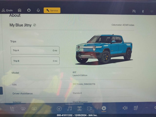 Rivian R1t Launch Edition 2022 7FCTGAAL3NN000778 Image 7