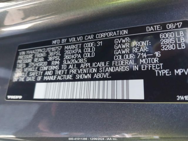 2018 VOLVO XC90 YV4A22PK2J1218757 Photo 8