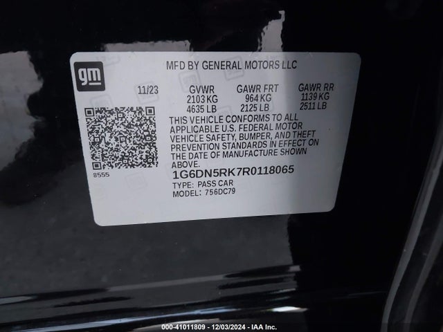 2024 CADILLAC CT5 1G6DN5RK7R0118065 Photo 8