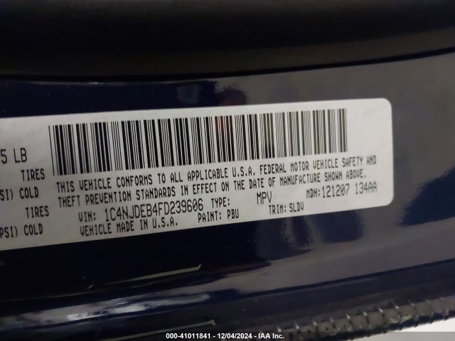 1C4NJDEB4FD239606 Jeep Compass High Altitude Edition