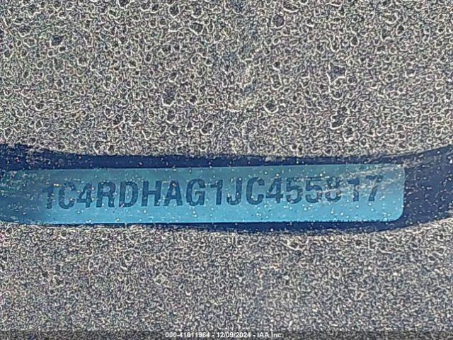 1C4RDHAG1JC455817 Dodge Durango Sxt Rwd