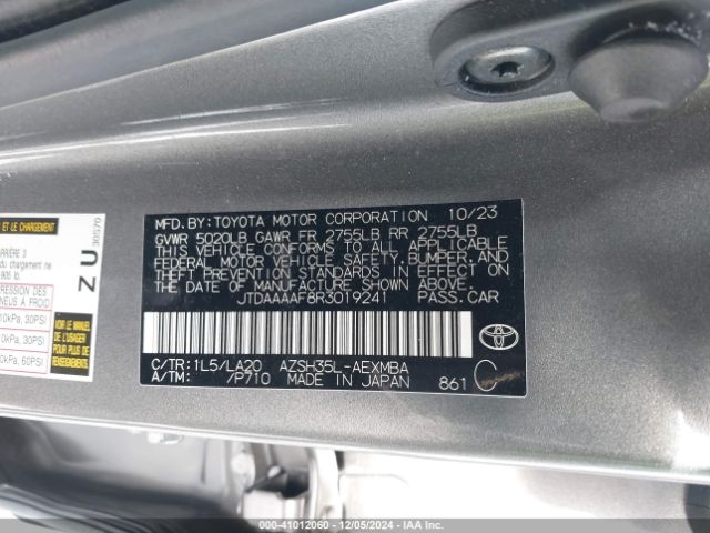 JTDAAAAF8R3019241 Toyota Crown Limited
