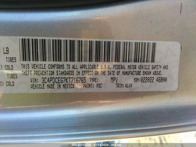 3C4PDCEG7KT716765 Dodge JOURNEY GT