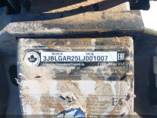 2020 CAN-AM OUTLANDER 3JBLGAR25LJ001007 Photo 9