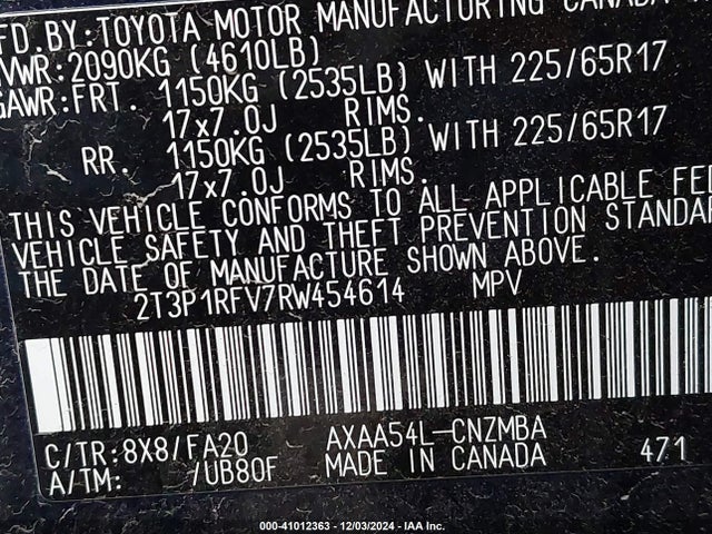 Toyota Rav4 Xle 2024 2T3P1RFV7RW454614 Image 9