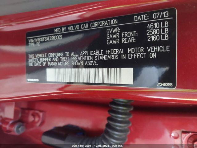 YV1612FSXE2283069 Volvo S60 T5/t5 Platinum/t5 Premier/t5 Premier Plus